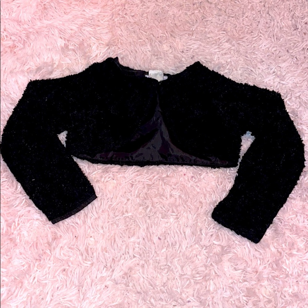 Dorissa Faux Fur Shrug Bolero Sweater